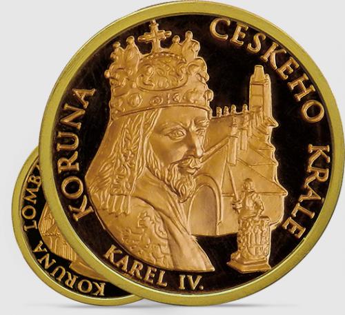 Karel IV. 700 let. Luxusní zlaté medaile pro nejnáročnější!